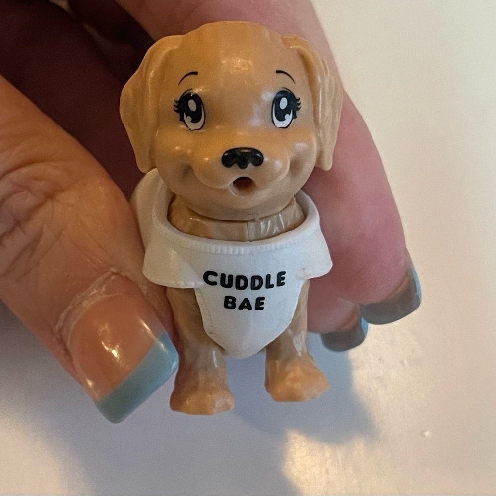 Cuddle Bae Tan Puppy Figure with White Shirt figure